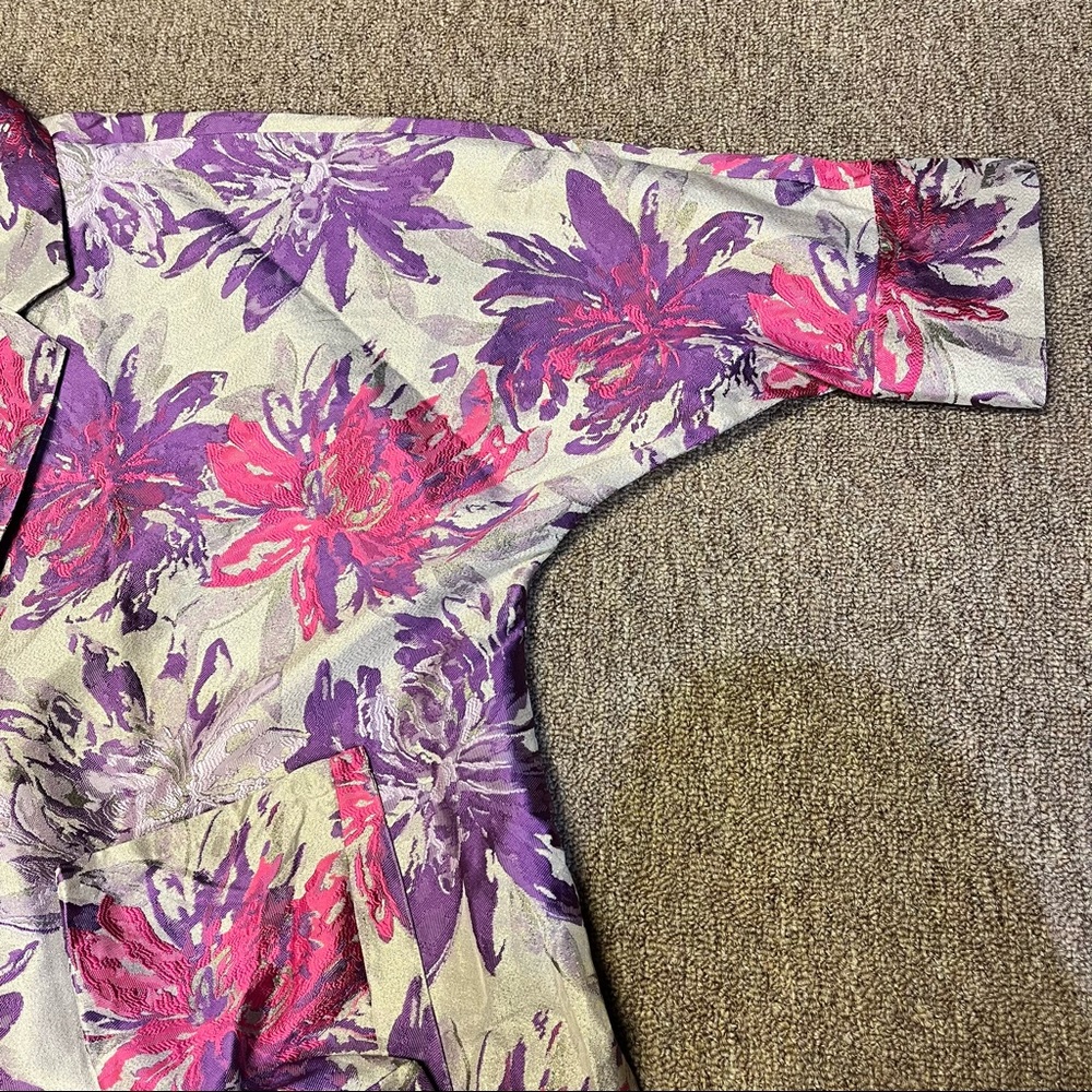 NEW Heidi Daus Pink & Purple Shimmer Jacket Blazer - Picture 9 of 9